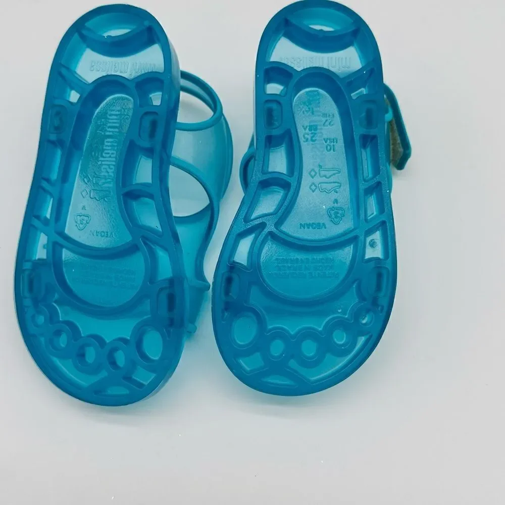 MINI MELISSA Girl's Aqua Sandals